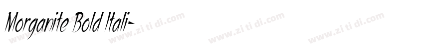 Morganite Bold Itali字体转换